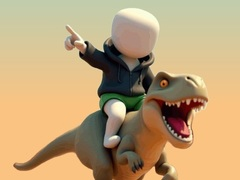 Igra Stickman. Areno Dinosavrov spletu