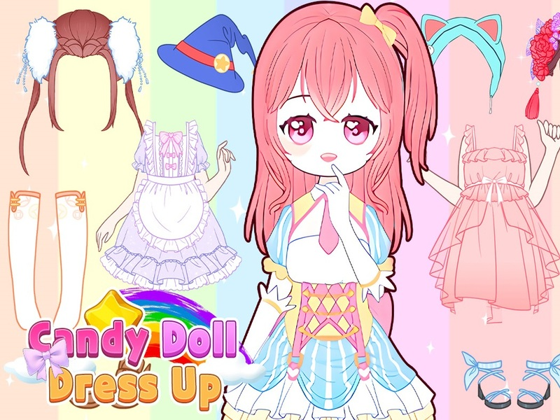 Igra Candy Doll: preliv spletu