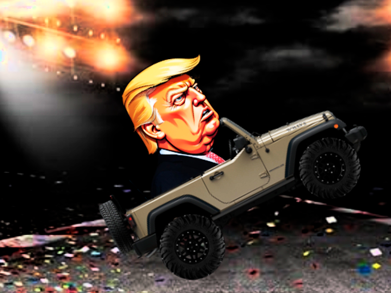 Igra Trump pokliče na kolo spletu