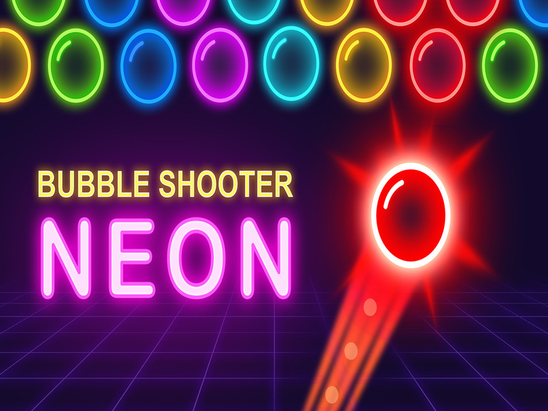 Igra Strelec z mehurčki: Neon spletu