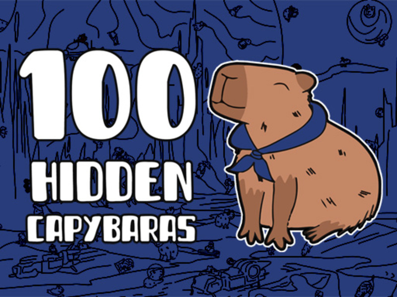 Igra 100 skritih kapybar spletu