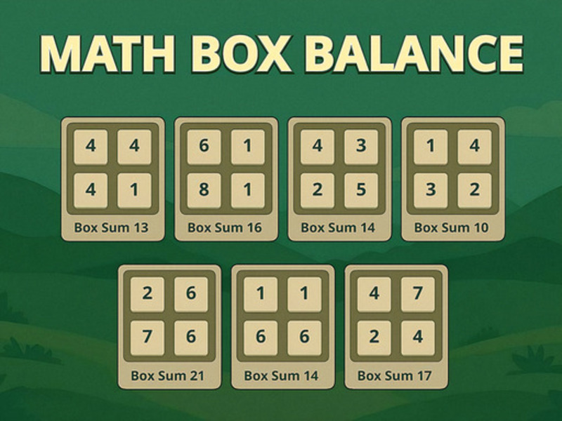 Igra Matematično ravnovesje spletu
