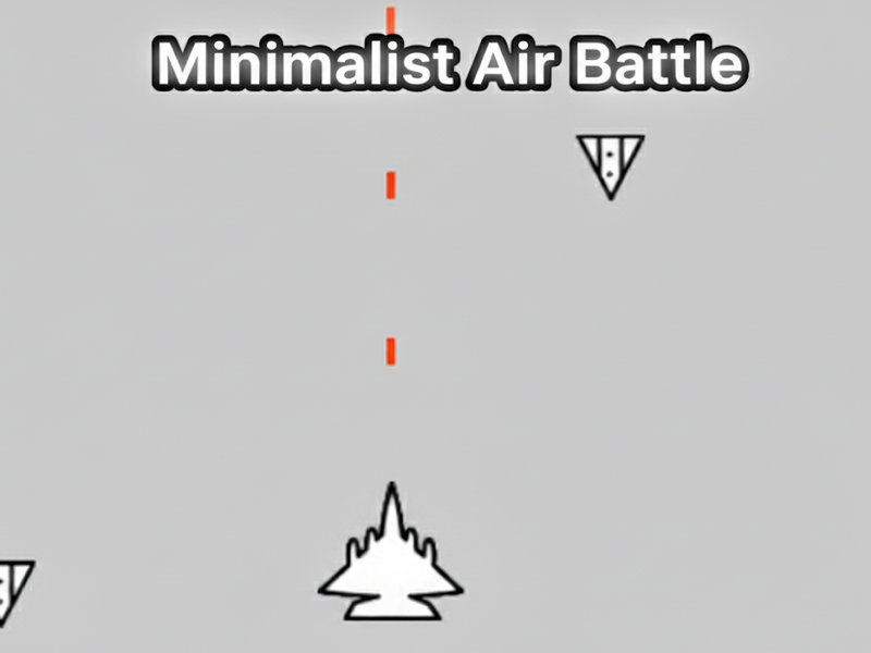 Igra Minimalistična zračna bitka spletu