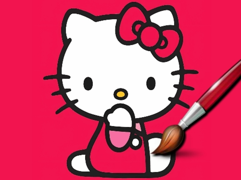 Igra Kitty svetlo barvanje spletu